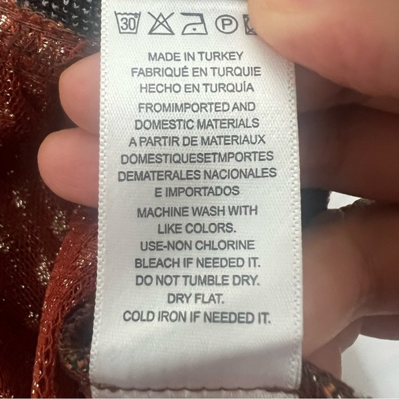 Anthropologie Eva Franco S Brown Jacquard Tulle Boho Feminine Sleeveless Top - Picture 13 of 16